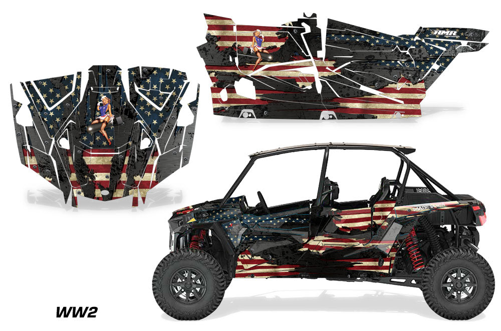 Polaris Rzr Turbo And Turbo S Graphic Kit 4 Door 2019 2022 Ww2 X Hivent