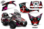 Protective designer Complete Plus Trim decal kit for Can-Am BRP Spyder RTS - 2014-2019 FRENZY