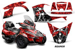 Protective designer Complete Plus Trim decal kit for Can-Am BRP Spyder RTS - 2014-2019 Grim Reaper