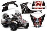 Protective designer Complete decal kit for Can-Am BRP Spyder RTS - 2014-2019 MadHatter