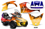 Protective designer Complete Plus Trim decal kit for Can-Am BRP Spyder RTS - 2014-2019 DUSK