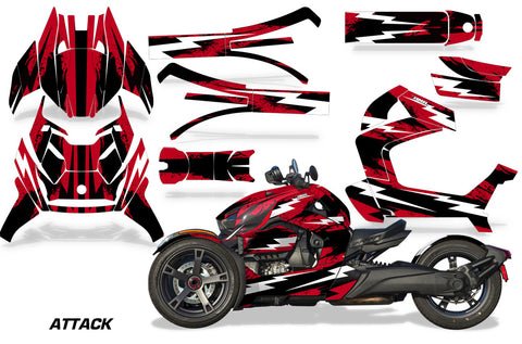 Protective designer Complete decal kit for Can-Am BRP Ryker - 2019 & Up Attack