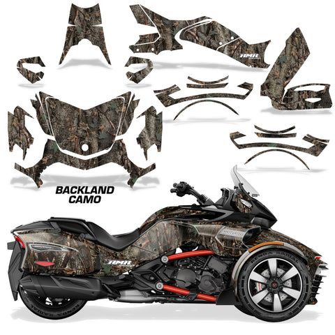 Protective designer Complete decal kit for Can-Am BRP Spyder F3-T 2016-2024 Hunting Camo