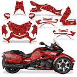 Protective designer Complete decal kit for Can-Am BRP Spyder F3-T 2016-2024 Digi Camo