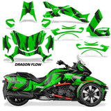 Protective designer Complete decal kit for Can-Am BRP Spyder F3-T 2016-2024 Dragon Flow