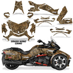 Protective designer Complete decal kit for Can-Am BRP Spyder F3-T 2016-2024 Hunting Camo