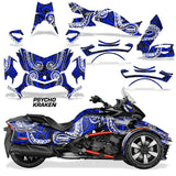 Protective designer Complete decal kit for Can-Am BRP Spyder F3-T 2016-2024 Psycho Kraken