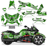 Protective designer Complete decal kit for Can-Am BRP Spyder F3-T 2016-2024 Psycho Kraken