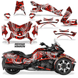 Protective designer Complete decal kit for Can-Am BRP Spyder F3-T 2016-2024 Psycho Kraken