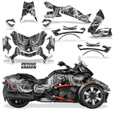 Protective designer Complete decal kit for Can-Am BRP Spyder F3-T 2016-2024 Psycho Kraken