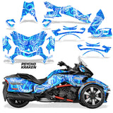 Protective designer Complete decal kit for Can-Am BRP Spyder F3-T 2016-2024 Psycho Kraken