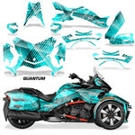 Protective designer Complete decal kit for Can-Am BRP Spyder F3-T 2016-2024 Quantum