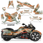 Protective designer Complete decal kit for Can-Am BRP Spyder F3-T 2016-2024 Quantum