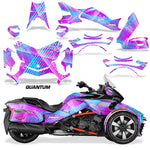 Protective designer Complete decal kit for Can-Am BRP Spyder F3-T 2016-2024 Quantum