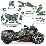 Protective designer Complete decal kit for Can-Am BRP Spyder F3-T 2016-2024 Slash Camo