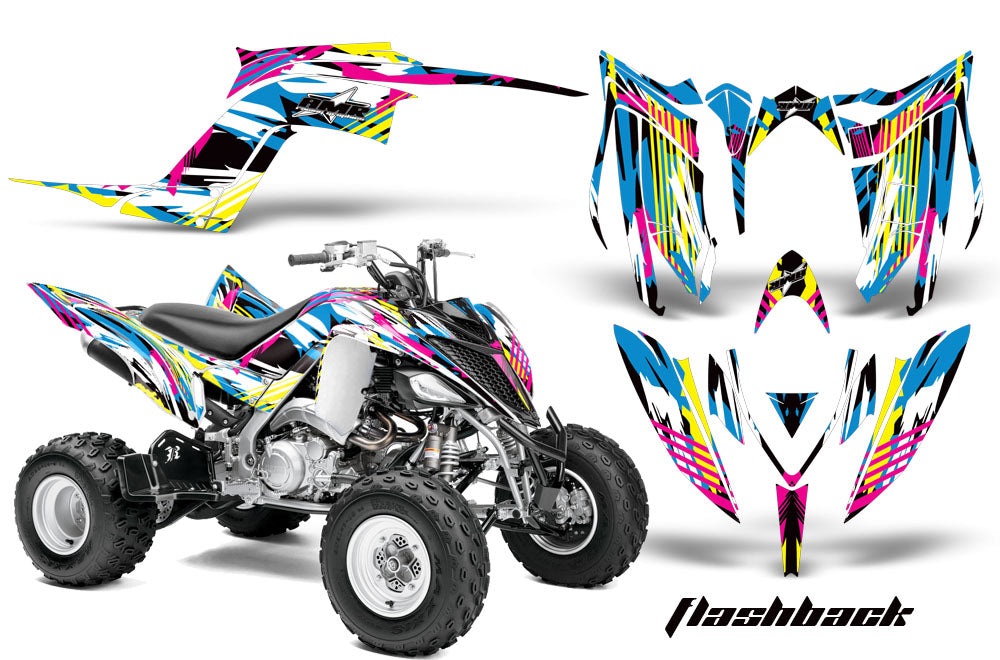 Yamaha Raptor Graphics Yamaha Raptor 700R 2013-2022 ATV Graphic Kit Flashback – X-Hivent