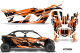 Can Am Maverick X3,X DS & X RS Full Graphic Kit - 4 Door 2016-2022 Attack