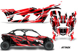 Can Am Maverick X3,X DS & X RS Full Graphic Kit - 4 Door 2016-2022 Attack