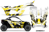 Can Am Maverick X3,X DS & X RS Full Graphic Kit - 2 Door 2016-2022 CarbonX