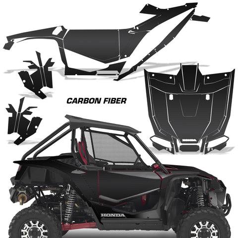 Honda Talon 1000X Graphics Kit - 2 Door 2019 & Up Carbon Fiber