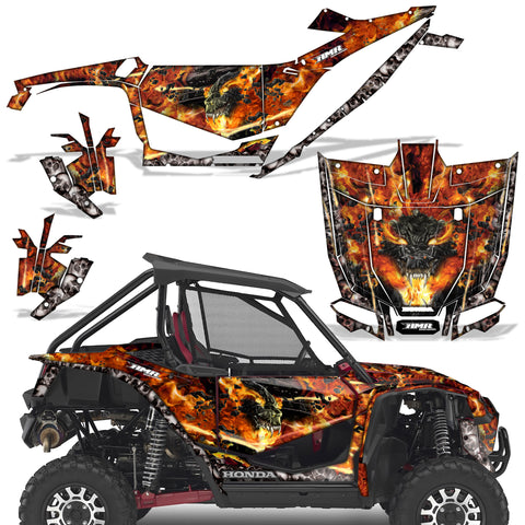 Honda Talon 1000X Graphics Kit - 2 Door 2019 & Up Firestorm