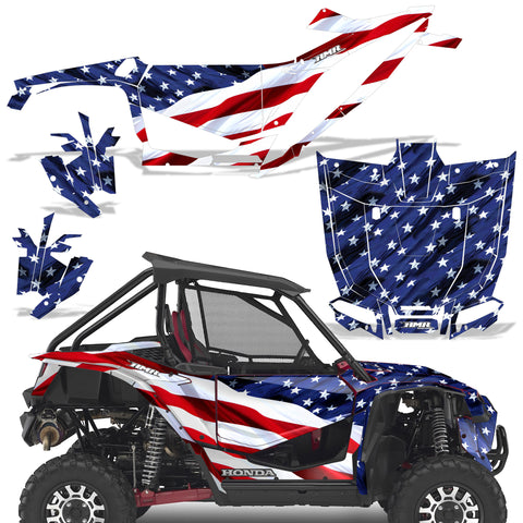 Honda Talon 1000X Graphics Kit - 2 Door 2019 & Up Stars & Stripes