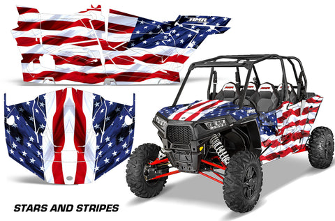 Polaris RZR 1000XP Graphic Kit 4 Door 2013-2018 Stars N Stripes