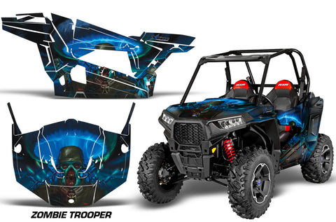 Polaris RZR 900S & 1000S Graphics Kit - 2 Door 2015-2020 Zombie Trooper