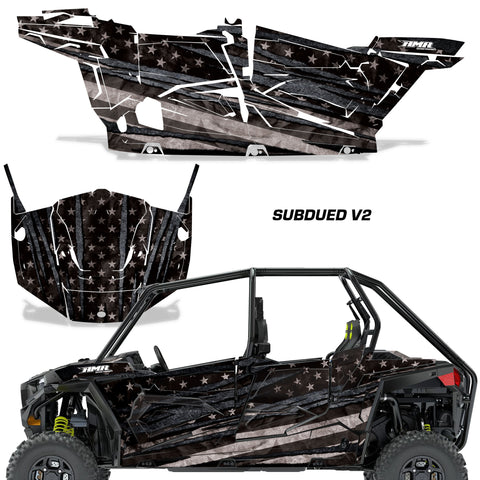 Polaris RZR 900S & 1000S Graphic Kit  4 Door 2015-2020 Subdued V2