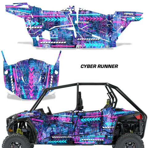 Polaris RZR 900S & 1000S Graphic Kit  4 Door 2015-2020 Cyber Runner