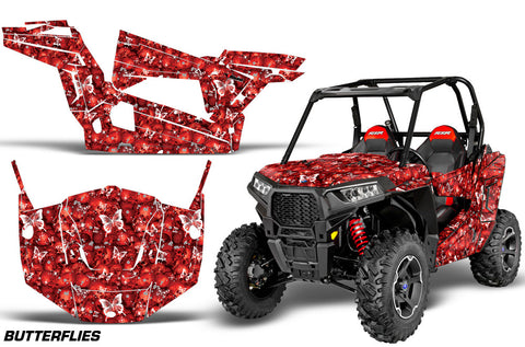 Polaris RZR 900S & 1000S Graphics Kit - 2 Door 2015-2020 Skulls & Butterflies