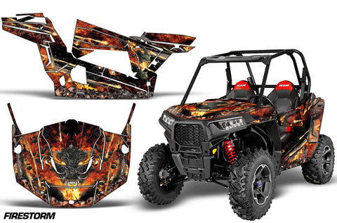 Polaris RZR 900S & 1000S Graphics Kit - 2 Door 2015-2020 Firestorm