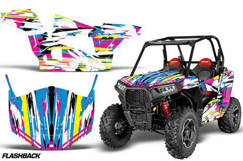 Polaris RZR 900S & 1000S Graphics Kit - 2 Door 2015-2020 Flashback