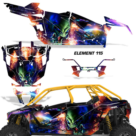 Polaris RZR Pro XP  Graphic Kit 4-Door 2020 & Up Element