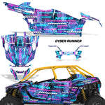 Polaris RZR Pro XP  Graphic Kit 4-Door 2020 & Up Cyber Runner