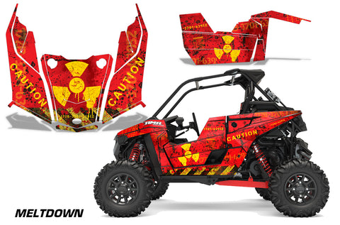 Polaris RZR RS1 Graphics Kit - 2018 & Up Melt Down