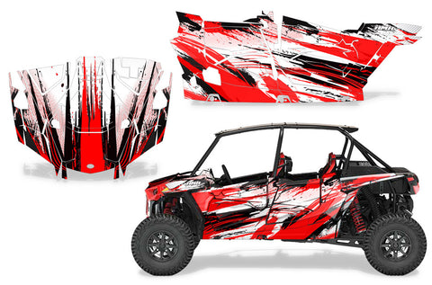 Polaris RZR Turbo & Turbo S Graphic Kit - 4 Door 2019-2022 CarbonX