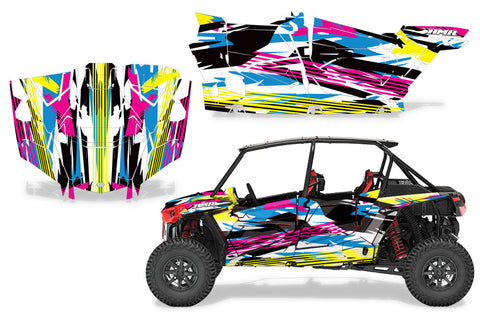 Polaris RZR Turbo & Turbo S Graphic Kit - 4 Door 2019-2022  Flashback