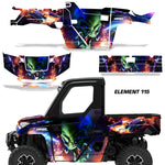 Polaris Ranger 1000 XP Graphics Kit With Door Decals- 2 Door 2018 & Up Element 115