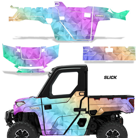 Polaris Ranger 1000 XP Graphics Kit With Door Decals- 2 Door 2018 & Up Slick