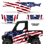 Polaris Ranger 1000 XP Graphics Kit With Door Decals- 2 Door 2018 & Up Stars n Stripes