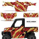 Polaris Ranger 1000 XP Graphics Kit With Door Decals- 2 Door 2018 & Up Royal Armor