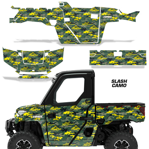 Polaris Ranger 1000 XP Graphics Kit With Door Decals- 2 Door 2018 & Up Slash Camo