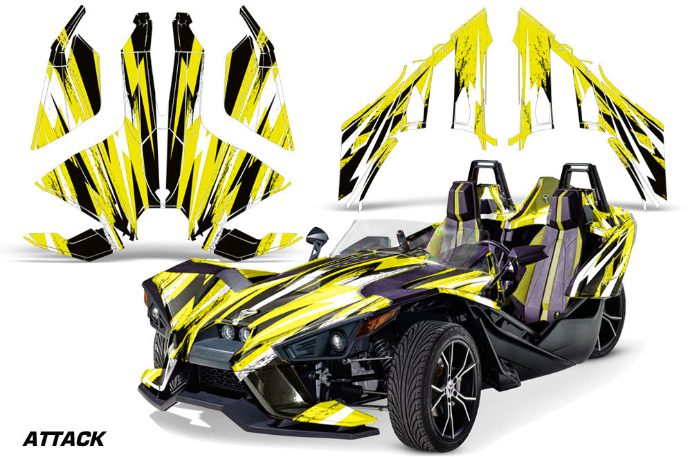 Polaris Slingshot Graphics Kit 2015 2022 Attack X Hivent