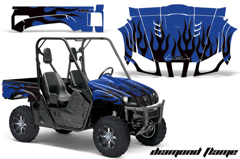 Yamaha Rhino Graphics Kit - 2 Door All Years Diamond Flame
